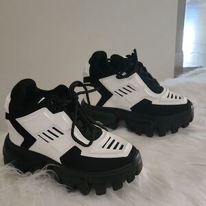 Anthony Wang  Black And White Platform Sneekers Brand New🏷
